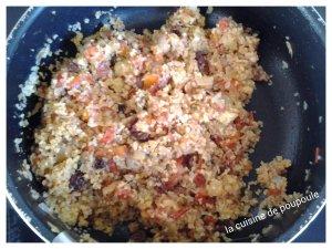 Courgette rondes farcies au Boulgour