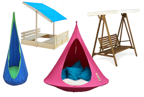 Tente balancelle ombre meuble exterieur enfant sieste.