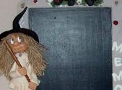 Tableau mémo avec p'tite sorcière chat porcelaine froide