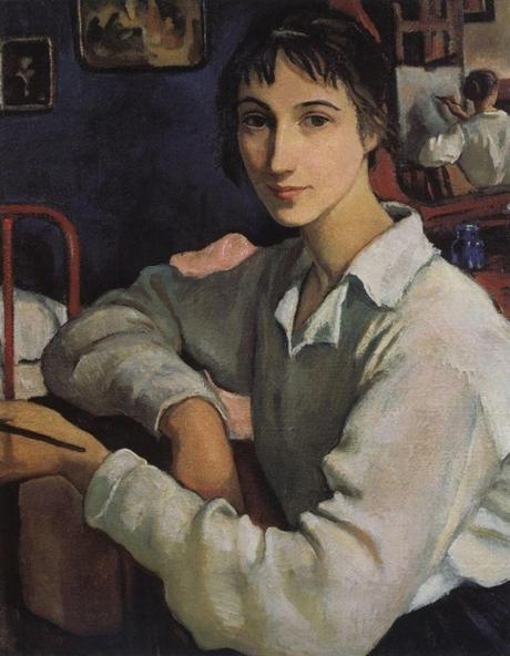self-portrait-in-a-white-blouse-1922