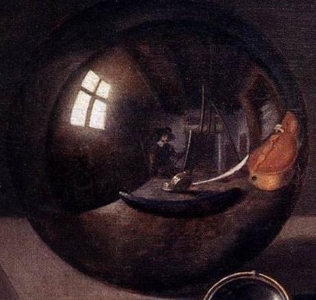 Pieter Claesz Vanitas with Violin and Glass Ball 1625 boule