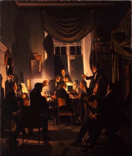 Wilhelm_Bendz_-_A_Smoking_Party_1827 28