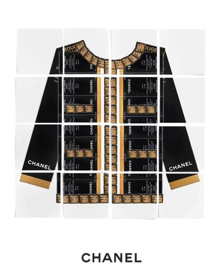 La veste Chanel en black boxes Chnael Makeup L'Esprit de Gabrielle