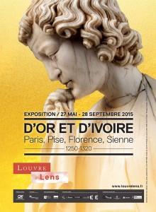 Affiche Louvre Lens or et ivoire 2015
