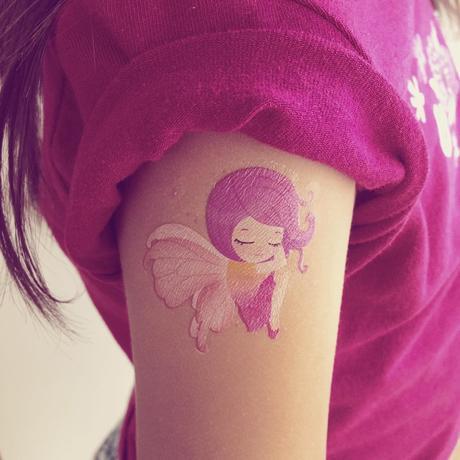Tatouage temporaire fée - Fleurus