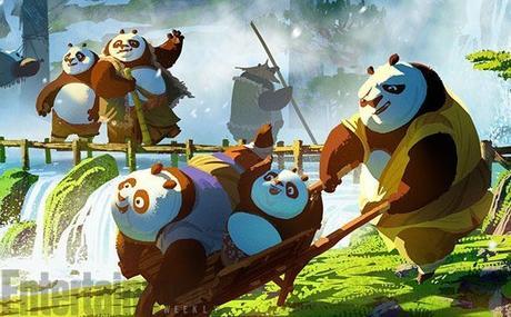 kung fu panda 3, concept arts, village, panda