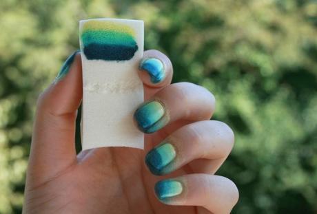 Mon premier nail art dégradé : Sea and Sun sur mes ongles avec Née Jolie !