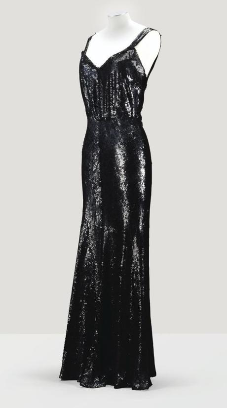 Chanel haute couture Fourreau du soir en paillettes noires 1932 L'Esprit de Gabrielle
