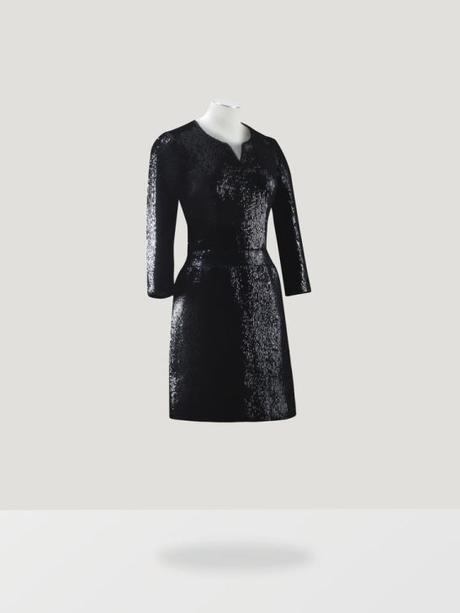 Chanel haute couture Robe du soir courte en paillettes noires 1963 Romy Schneider L'Esprit de Gabrielle