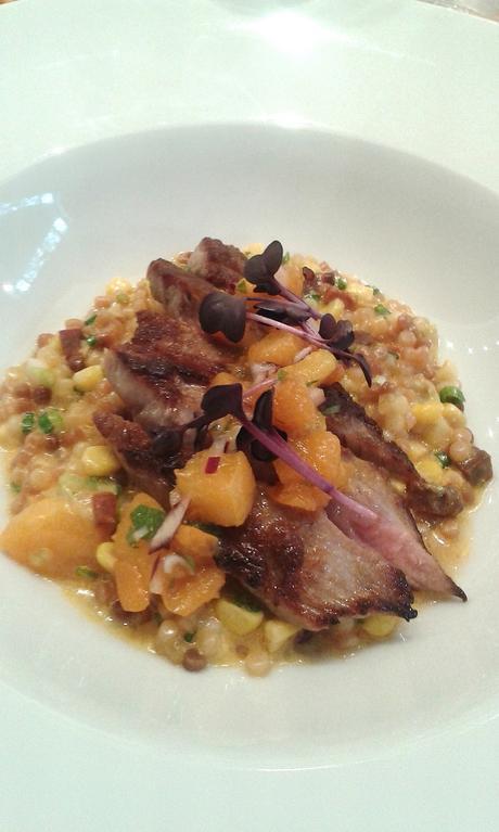 Pluma de porc ibérique, fregola sarda Pluma de porc ibérique fregola sarda