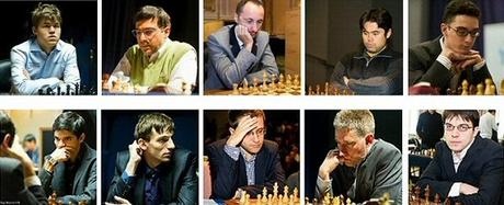 Les 10 joueurs d'échecs engagés pour le London Chess Classic 2015 © Chess & Strategy