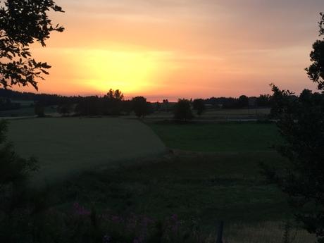 Coucher de soleil d'été, et repos...