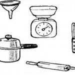 illustration d ustensiles de cuisine