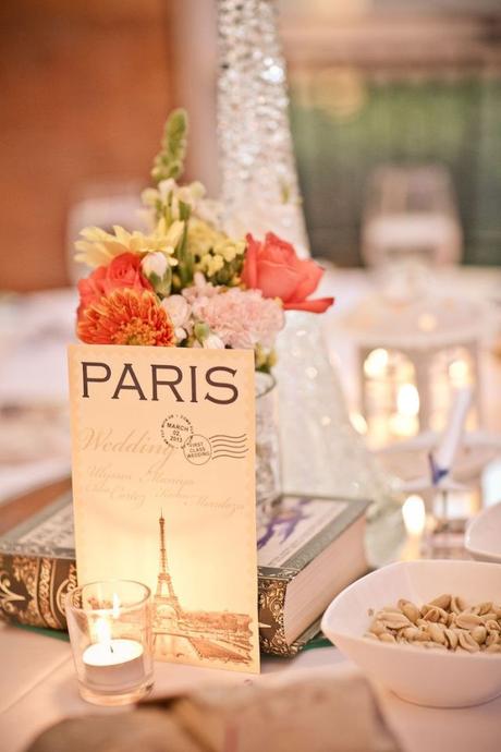 Decoration de mariage sur le thème de Paris