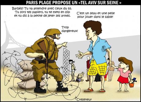 Paris plage propose une animation tel Aviv sur Seine