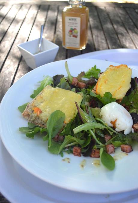 Salade paysanne à l'oeuf poché