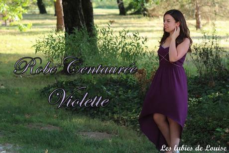 Robe centaurée mariage violet titre - les lubies de louise