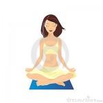 illustration de yoga