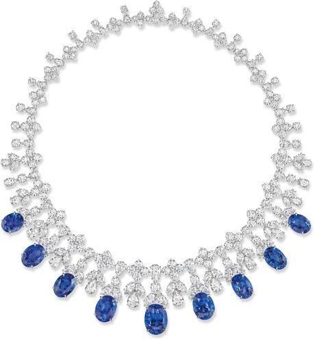 Incredible Sapphire and Diamond Necklace