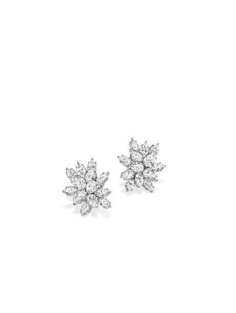Incredible Diamond Cluster Earrings