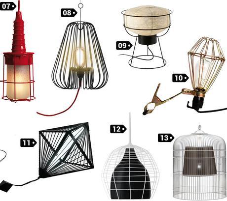 Les luminaires « Cage » lampe cage design