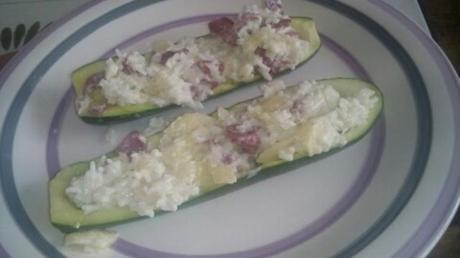 Courgettes farcies au bacon d'Anaïs