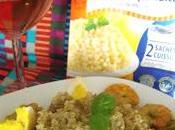 Quinoa lait noix coco crevettes curry