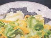 Salade flétan fumé émincés d’avocat, salade laitue l’orange