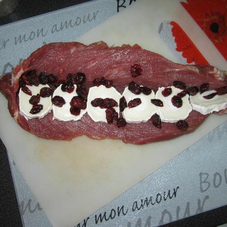 filet mignon chevre cranberries 1