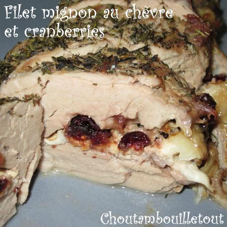 filete mignon chevre cranberries