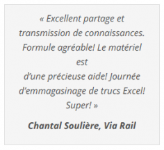 Nouvelle saison de formations Excel du CFO masqué Commentaire Le CFO masqué