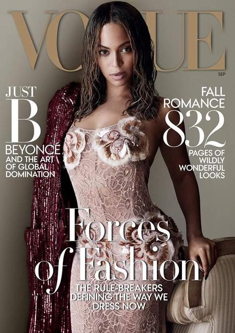 Beyoncé cover girl du numéro de Septembre du Vogue américain...