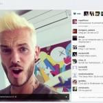 image de m pokora en blond