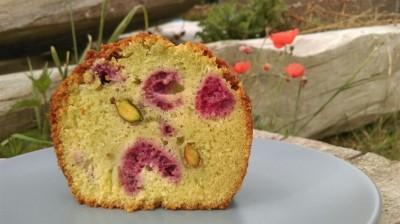 Cake sans gluten pistache framboises Cake sans gluten pistache framboises