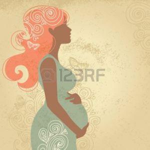 15907430-silhouette-de-femme-enceinte-en-fleurs