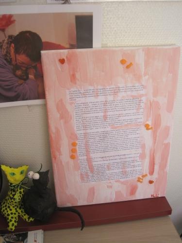 Mes chats et mon texte sur mon accident à William Lennox