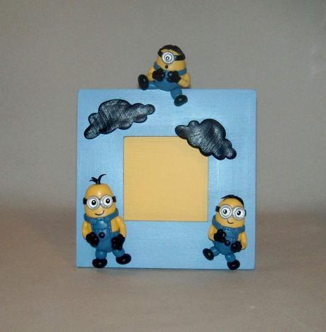 Cadre photo avec Minions en porcelaine froide