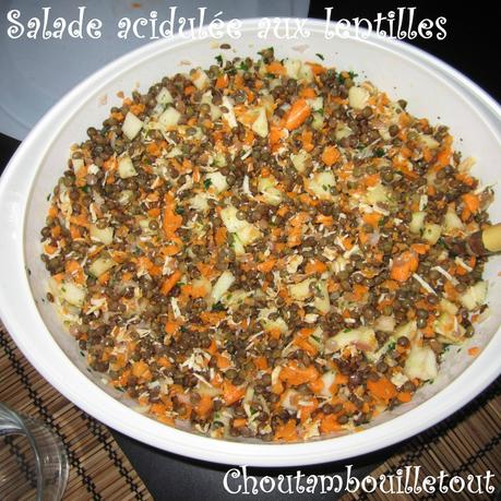 salade lentilles acidulée