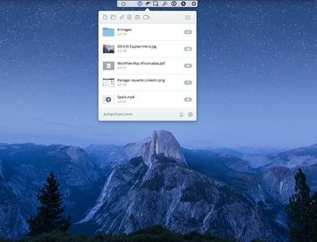 Jumpshare: partager des fichiers facilement sur Mac