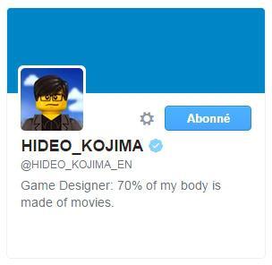 Biographie Hideo Kojima Twitter