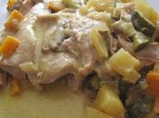 Cuisse dinde crème légumes mijoteuse