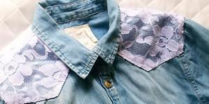 customisation d'une chemise en jean | Kustom Couture
