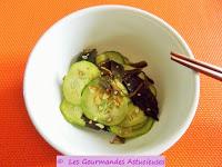 Salade de concombres et de Wakamé à la japonaise (Vegan)