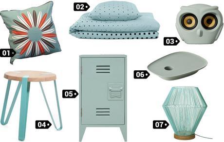 Ma wishlist déco : Touche de bleu déco Bleu Givré