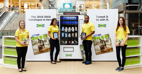 Ikea pousse ses followers à tweeter grâce à un distributeur de récompenses