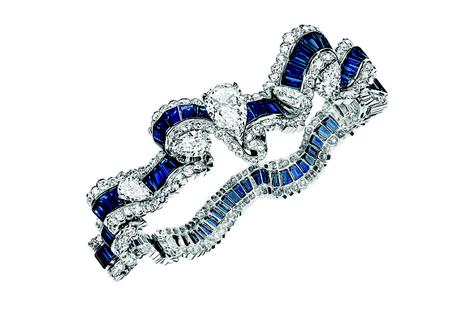 BRACELET GROS GRAIN SAPHIR
JCAD93008
750/1000e or blanc, diamants
et saphirs