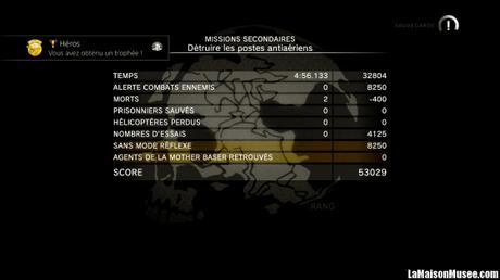 Rang S Missions Ground Zeroes Classement