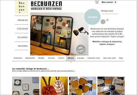 Chiner sans bouger de chez soi ! shop déco vintage, Becbunzen
