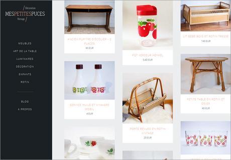 Chiner sans bouger de chez soi ! shop vintage, mes petites puces