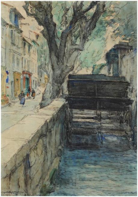 Louis-AgricolMONTAGNÉ1879-1960(rue-des-Teinturiers)aquarelle61x44